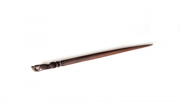 Haarstecker 'Needle', braun, Ø 1 cm, H 16 cm