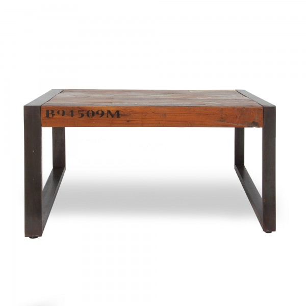 Tisch 'Halifax', braun, schwarz, Restfarbe, T 80 cm, B 80 cm, H 40 cm