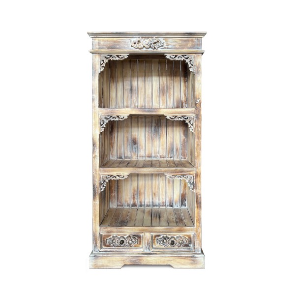 Bücherregal 'Florence', Mahagoni, H 150 cm, B 70 cm, L 32 cm