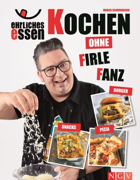 Buch 'Ehrliches Essen: Kochen ohne Firlefanz', Burger, Pizza, Snacks