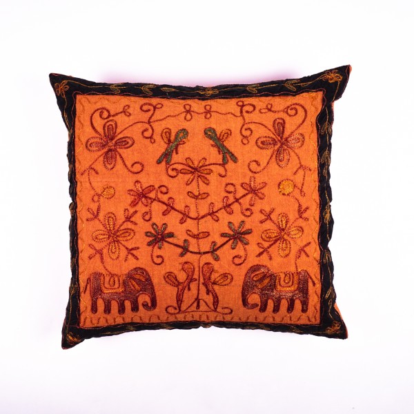 Kissenhülle 'Elefant', orange, L 60 cm, B 60 cm