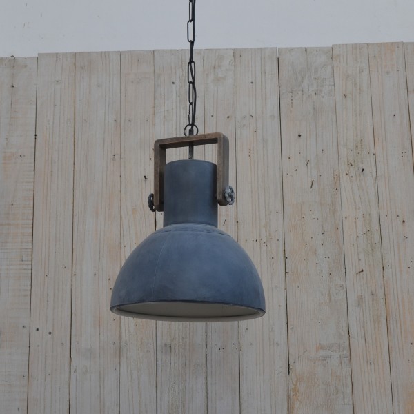 Lampe 'Faint', Metall und Holz, Ø 40 cm, H 48 cm
