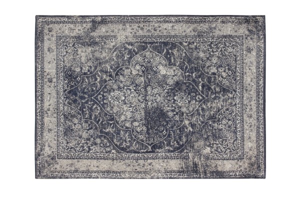 Teppich 'Amir', blau, weiß, B 140 cm, L 200 cm