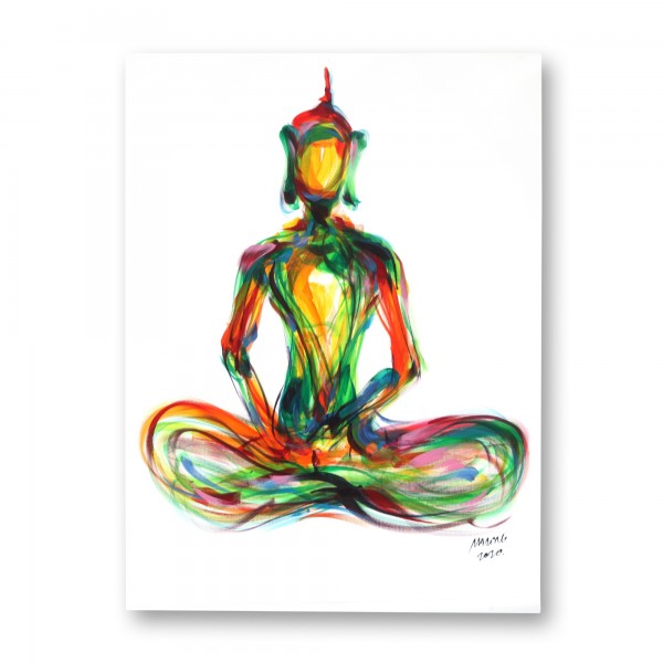 Wandbild 'Shiva', multicolor, T 2,5 cm, B 60 cm, H 80 cm
