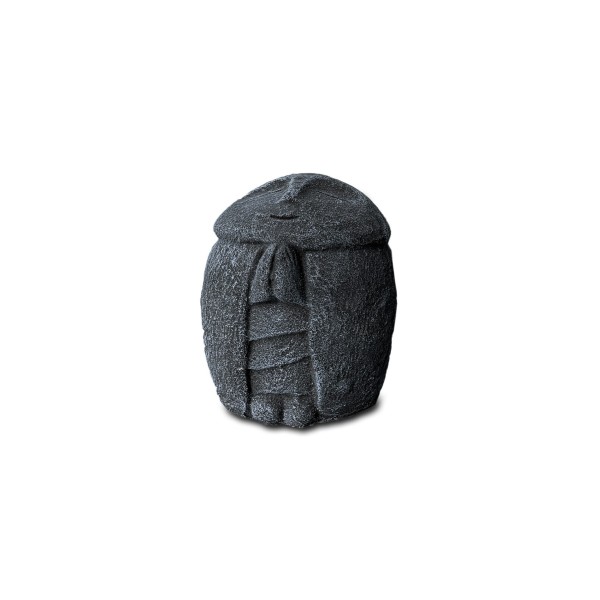 Zementfigur 'Fat Jizo', H 16 cm, Ø 12 cm