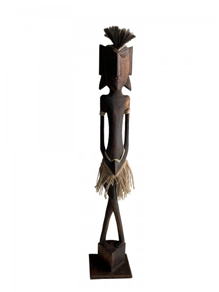 Primitif Figur 2/5, Albesiaholz, H 100 cm