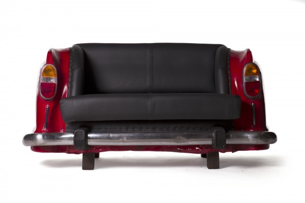 Sofa 'Ambassador Classic', Heck, 2-Sitzer, rot, L 70 cm, B 158 cm, H 83 cm