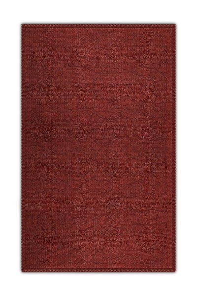 Badematte 'Izmir' aus Baumwolle, Wolken rot, B 70 cm, L 120 cm
