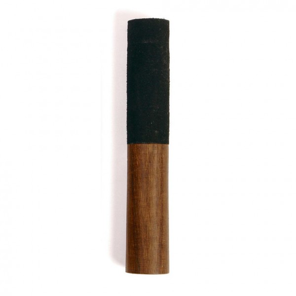 Holzklöppel für Klangschale, braun, schwarz, L 17 cm