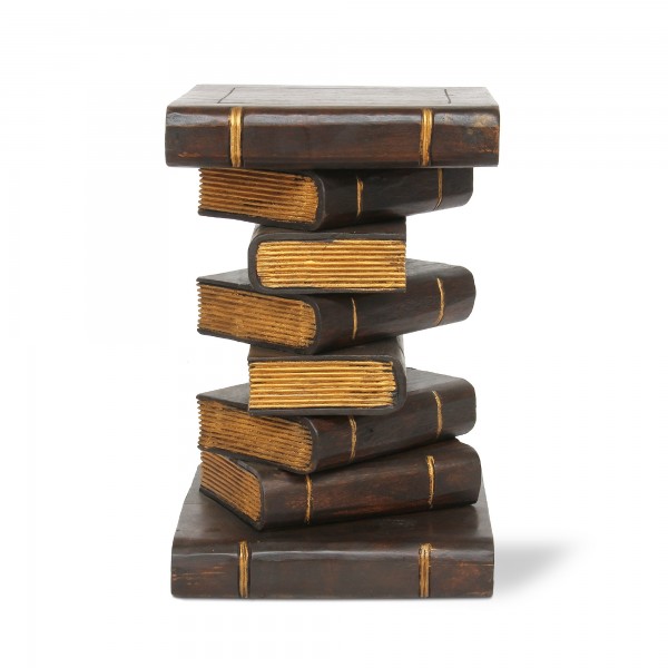 8er Bücherstapel, brauntöne, T 35 cm, B 35 cm, H 50 cm