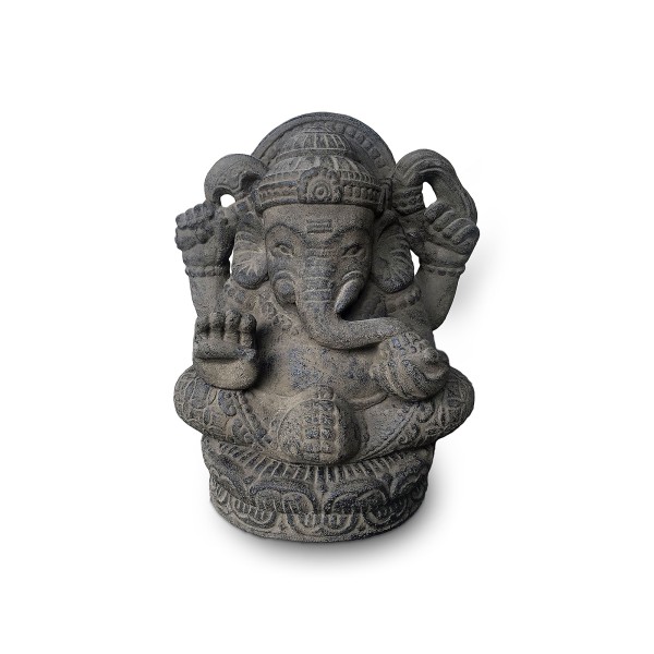 Zement-Statue 'Ganesha sitzend', H 40 cm, B 35 cm, L 25 cm