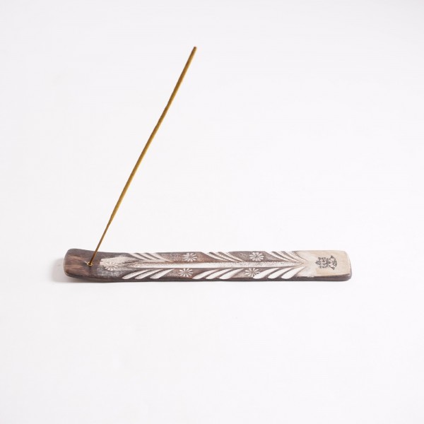 Räucherstäbchenhalter, Sheesham-Holz, L 25 cm, B 3,5 cm