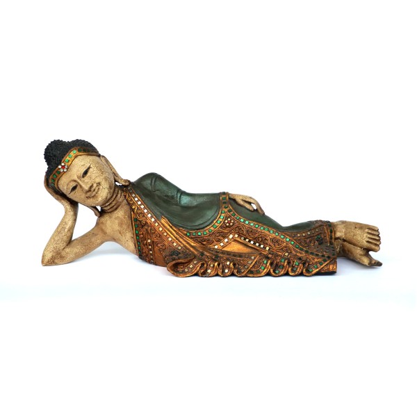 Skulptur 'Buddha liegend', multicolor, B 68 cm, H 25 cm, L 13 cm