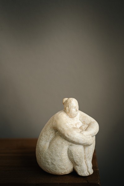 Keramik-Figur 'Ruby', beige, H 15 cm, B 12 cm, L 12,5 cm
