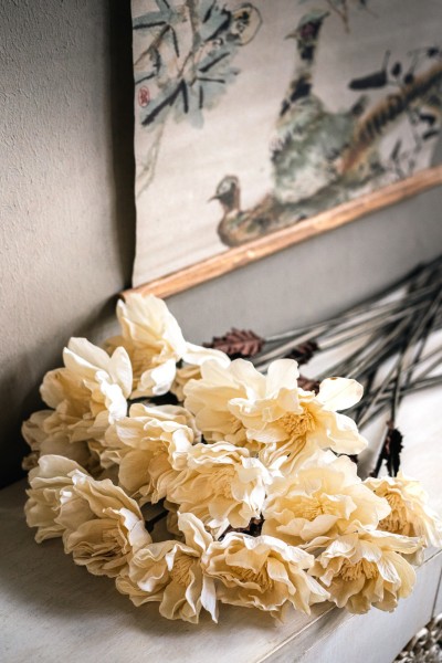 Kunstblume 'Weiße Magnolie', L 76 cm, Ø 18 cm