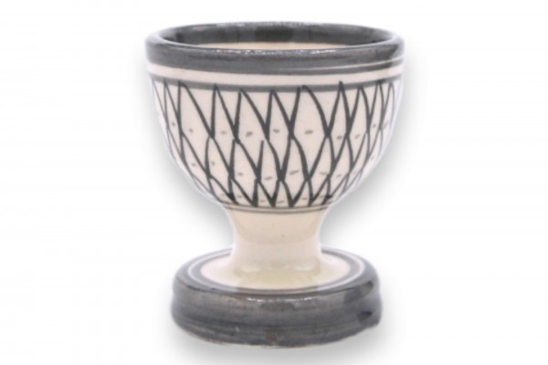 Keramik-Eierbecher, grau, Ø 5 cm, H 7 cm