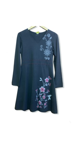 Kleid 'Amira', dunkelblau, Größen M, L und XL