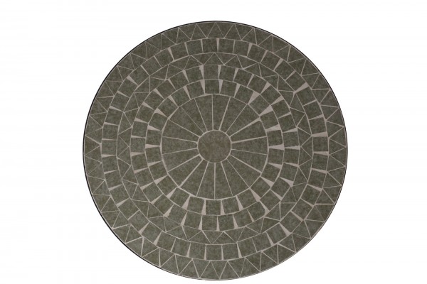 Mosaiktisch 'Saverne', aus Naturstein, grau, Ø 60 cm, H 72 cm