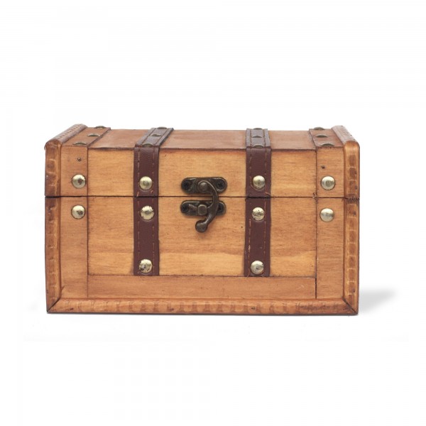 Kofferbox, braun, T 19 cm, B 10 cm, H 10 cm