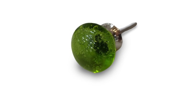 Glas-Knauf, grün, Ø 3,2 cm