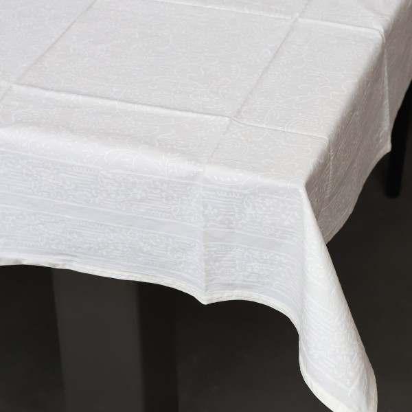 Tischdecke aus Baumwolle, weiß, B 100 cm, L 100 cm