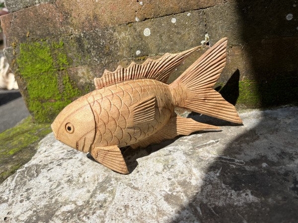 Figur 'Fisch', aus Suarholz, B 20 cm, H 10 cm, L 6 cm