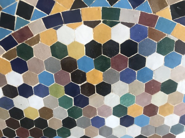 Mosaiktisch, multicolor, Ø 80 cm, H 75 cm