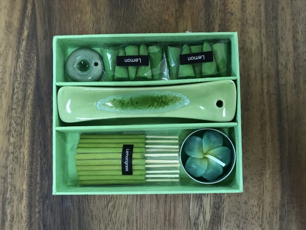 Räucher-Box Mixed, grün, T 13,5 cm, B 11,5 cm, H 2,5 cm