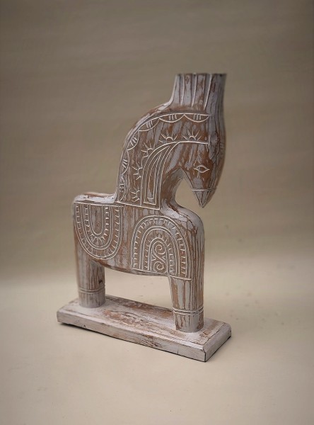 Toraja-Pferd aus Holz, H 40 cm, B 25 cm, L 9 cm