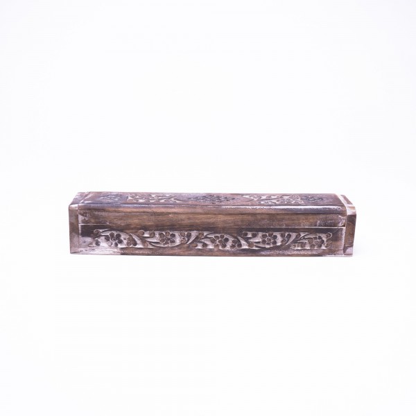Räucherstäbchenbox, braun, L 6 cm, B 30 cm, H 6 cm