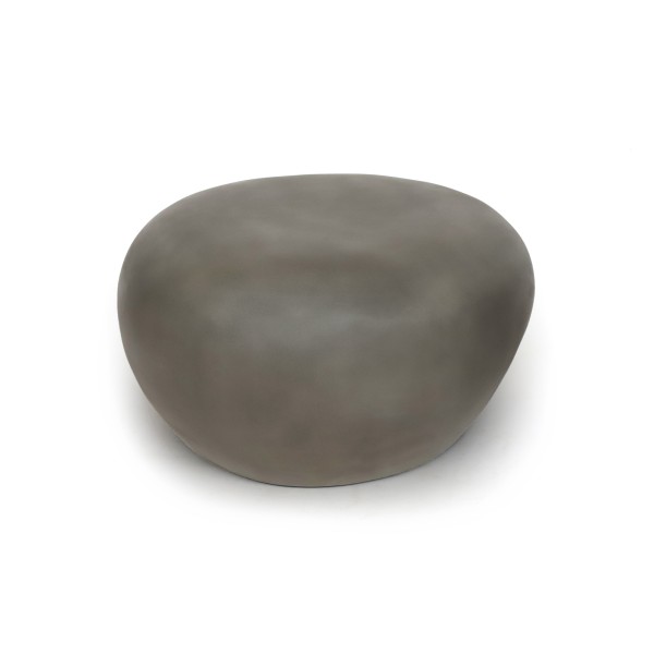 Beistelltisch 'Pebble' grau, B 74 cm, L 67 cm, H 40 cm
