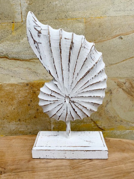 Figur 'Shell' weiß, H 35 cm, B 19,5 cm, L 9 cm