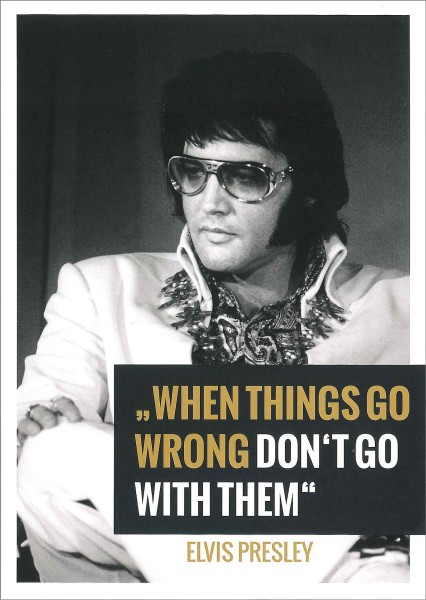 Postkarte 'Elvis Presley - When things go wrong'