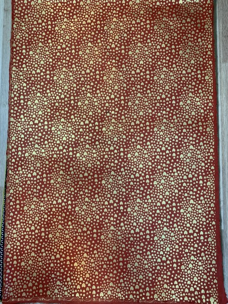 Geschenkpapier 'Herzen' rot-gold, B 76 cm, L 51 cm