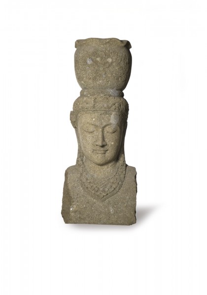 Göttin 'Gangga', natur, T 45 cm, B 52 cm, H 150 cm