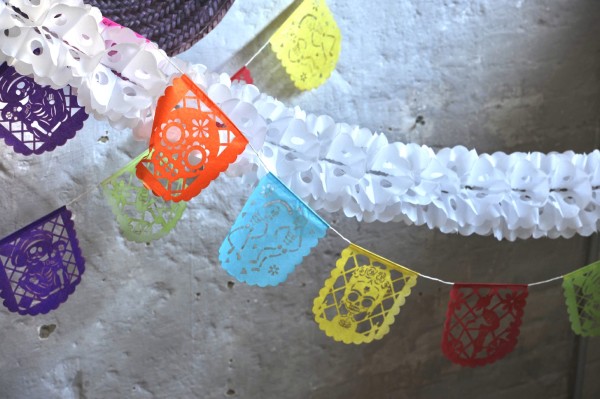Papier-Girlande mexikanisch, multicolor, L 240 cm