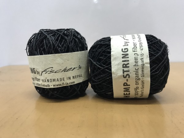 Hanffaden Ball, schwarz, T 240 cm