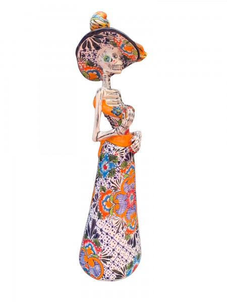 Keramik-Figur Catrina 'Lisa Mini', multicolor, B 19 cm, H 60 cm, T 16 cm