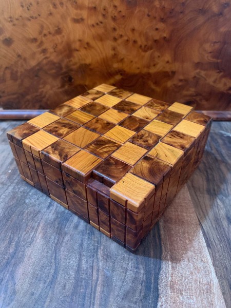 Secret Box 'Chess', B 10,5 cm, L 10,5 cm, H 4,5 cm
