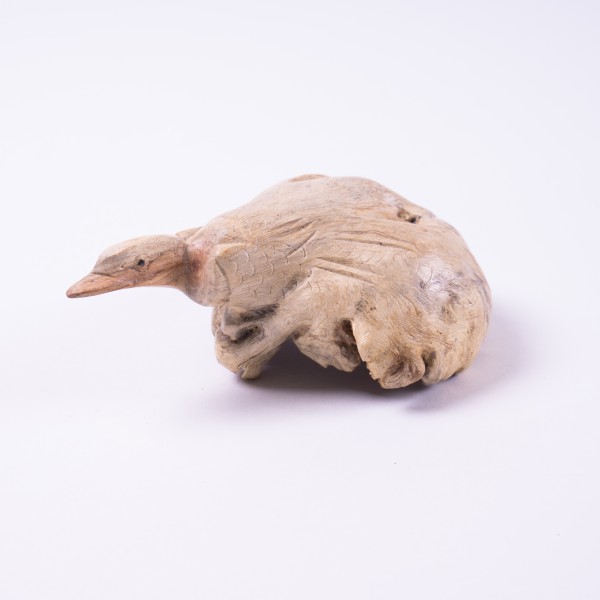 Ente aus 'Parasiten'-Holz, Ø 10 cm