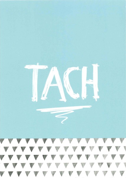 Postkarte 'Tach'