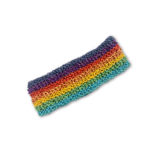 Stirnband aus Hanf und Baumwolle, multicolor, L 42 cm, H 9 cm
