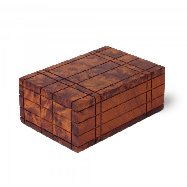 Thuja Secret Box, braun, T 11 cm, B 7 cm, H 4 cm